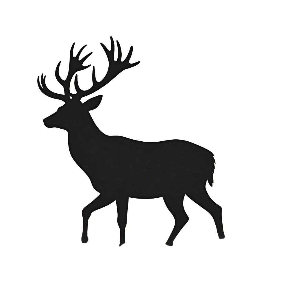 Majestic Deer Silhouette